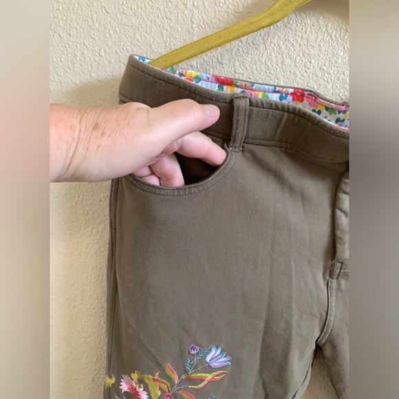 Matilda Jane Olive Floral Embroidered Pants 🌴 - Picture 8 of 15